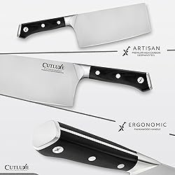 Cutluxe Cleaver Knife - 7" Meat Cleaver, Butcher