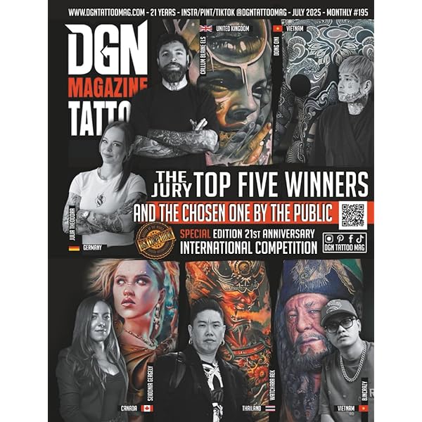 経　tattoo poster Amazon.com: DGN Tattoo Magazine 21 Years #188 Myke Chambers