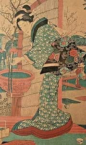 Standardpictureframes Antique Hiroshige Sd Japanese Woodblock Woman In Kimono In Landscape Ukiyo E Paintings Amazon Com