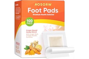 AOSORW Natural Herbal Foot Pads - 100 Pack Premium Foot Care Patches - Relieves Stress and Fatigue - Improves Sleep and Supports Body Cleansing (Orange, 100 Pads)