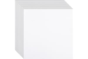 FLEWFUN Aida Cloth 14 Count White - 10 Pieces 10x10 Inch Cross Stitch Fabric for Embroidery Projects, DIY Needlework Kit, 100% Cotton Craft Supplies (Tela para Punto de Cruz)