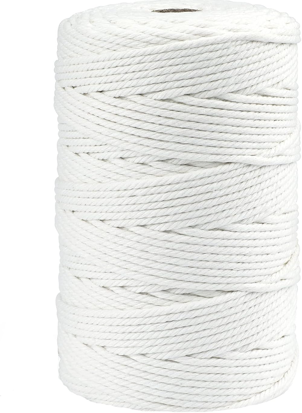 G2PLUS White Macrame Cotton Rope Cord 3mm 200M Craft Twine for DIY