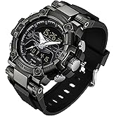 findtime Digital Watches for Men Tactical Sports 5ATM Waterproof Watch Digital Large Face LED Backlight Wristwatch Stopwatch Alarm Tactical Electronic Watch