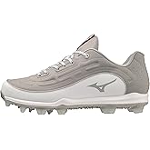 Mizuno Ambition 3 Low TPU Mens Molded Baseball Cleat | Grey-White | US Mens 11