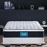 sleptight Short Queen Mattress, 12 Inches Pillow Top Hybrid RV Mattress in a Bag, Pocket Spring for Medium Firm Pressure Relief Camper