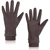 Dsane Womens Gloves Winter Touch Screen Texting Phone Windproof Gloves for Women Fleece Lined Thick Warm Gloves