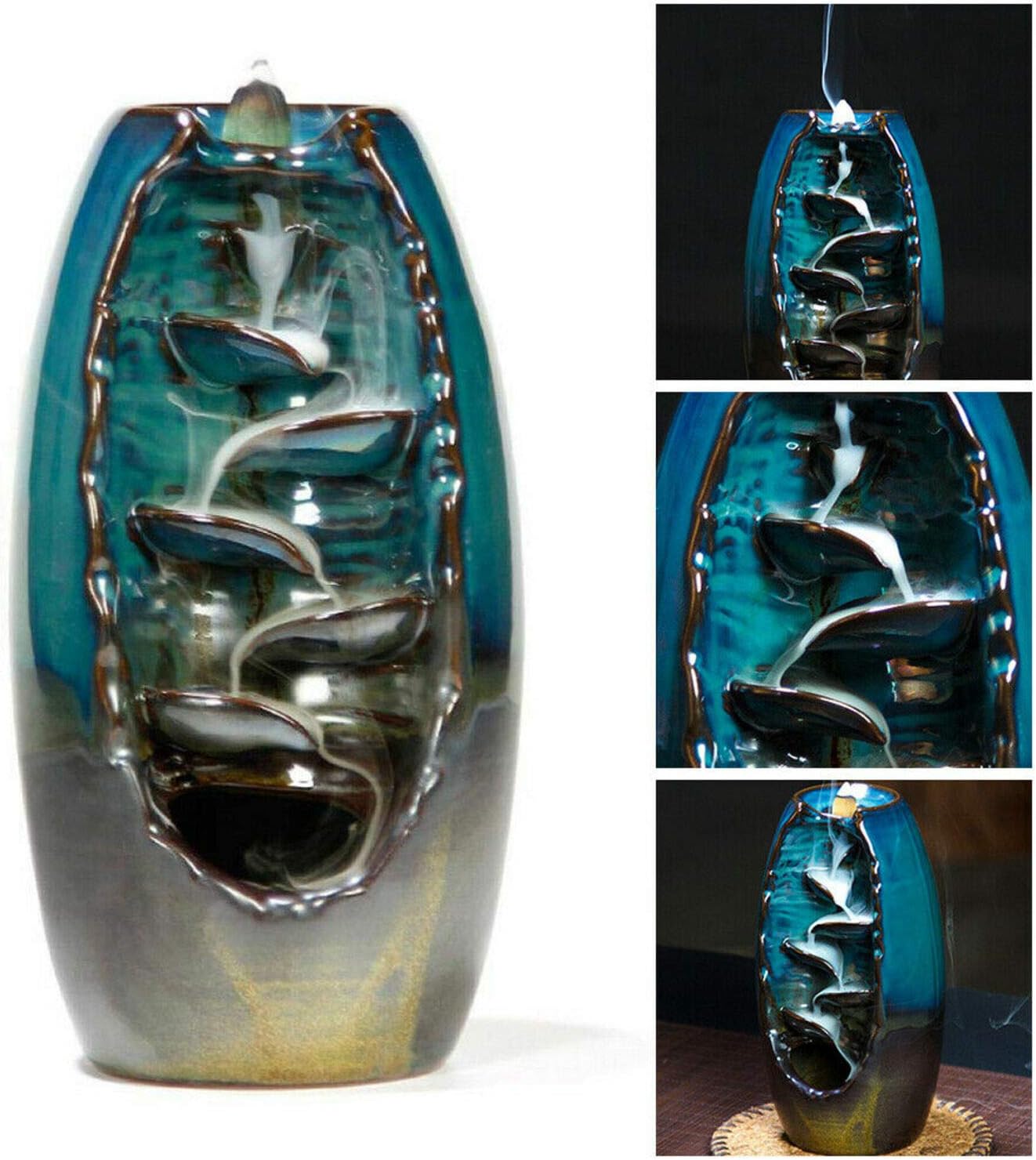 2019 Mountain River Handicraft Incense Holder Backflow Ceramic Burner Censer Holder