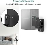 HomeMount Universal Speaker Wall Mount Brackets 2 Pack Black up to 8 lbs view 2