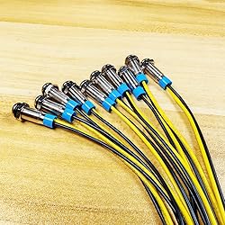 Gebildet 10pcs 6mm LED Metal Indicator Light