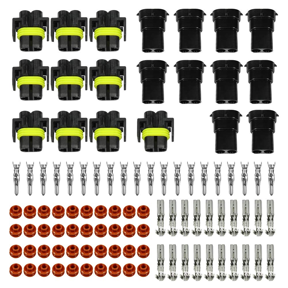 HUIQIAODS H8 H9 H11 880 881 Male Female Bulb Terminals Connector Plug HID Xenon Light Socket