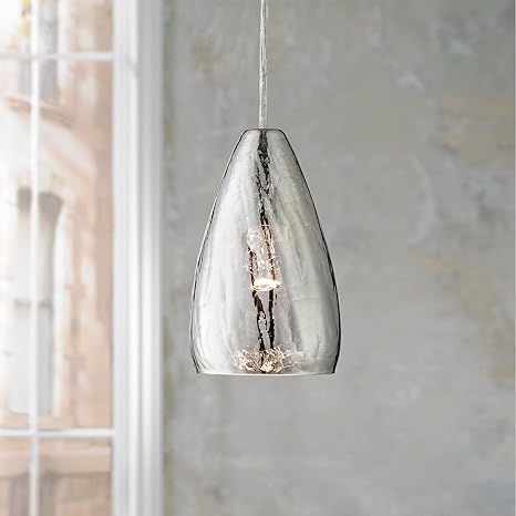 Portico Chrome Mini Pendant Light 5 Wide Modern Vacuum Plated