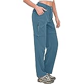 Little Donkey Andy Women's Convertible Zip Off Pants Quick Dry Summer Hiking Travel Camping Pants Slate XL
