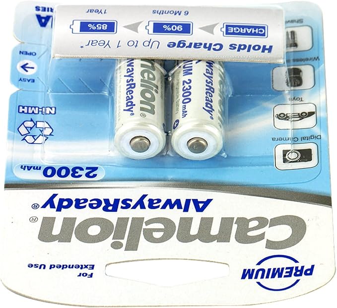 Camelion 17421206 Always ready - Blíster de 2 pilas AA 2300 mAh ...
