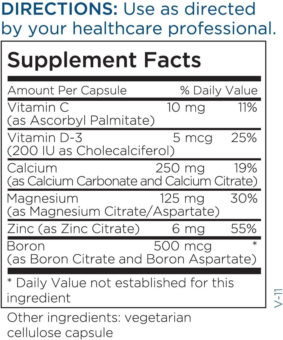 Metabolic Maintenance Cal Mag Zinc Complex with Vitamin D-3 - Calcium Supplement with Magnesium, Boron, Zinc - Vitamins + Minerals for Bone + Heart Support, No Fillers (240 Capsules): Health & Personal Care