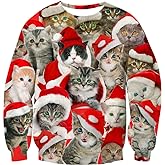 RAISEVERN Christmas Sweatshirt for Men Women Funny Pullover Xmas Top