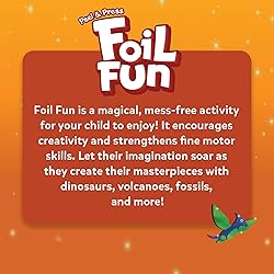 Skillmatics Foil Fun - Dinosaurs, No Mess Art for