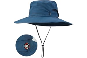 Sukeen Sun Hat for Men Women Wide Brim Fishing Hat with Adjustable Knob UPF 50+ Boonie Hat for Hiking Gardening Safari