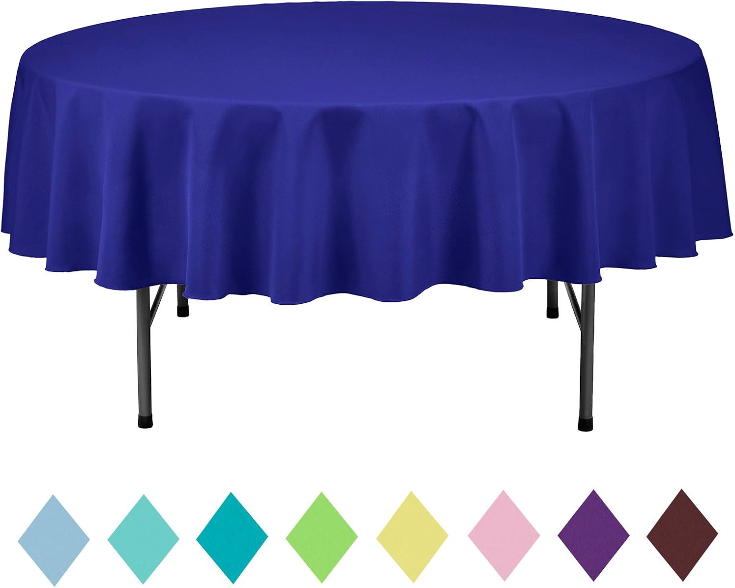 Best round table cloth royal blue