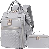 Weitars Lunch Backpack For Women,15.6 Inch Laptop Backpacks For Womens Back pack, Travel Backpacks,Work Backpack For Women (Gray)
