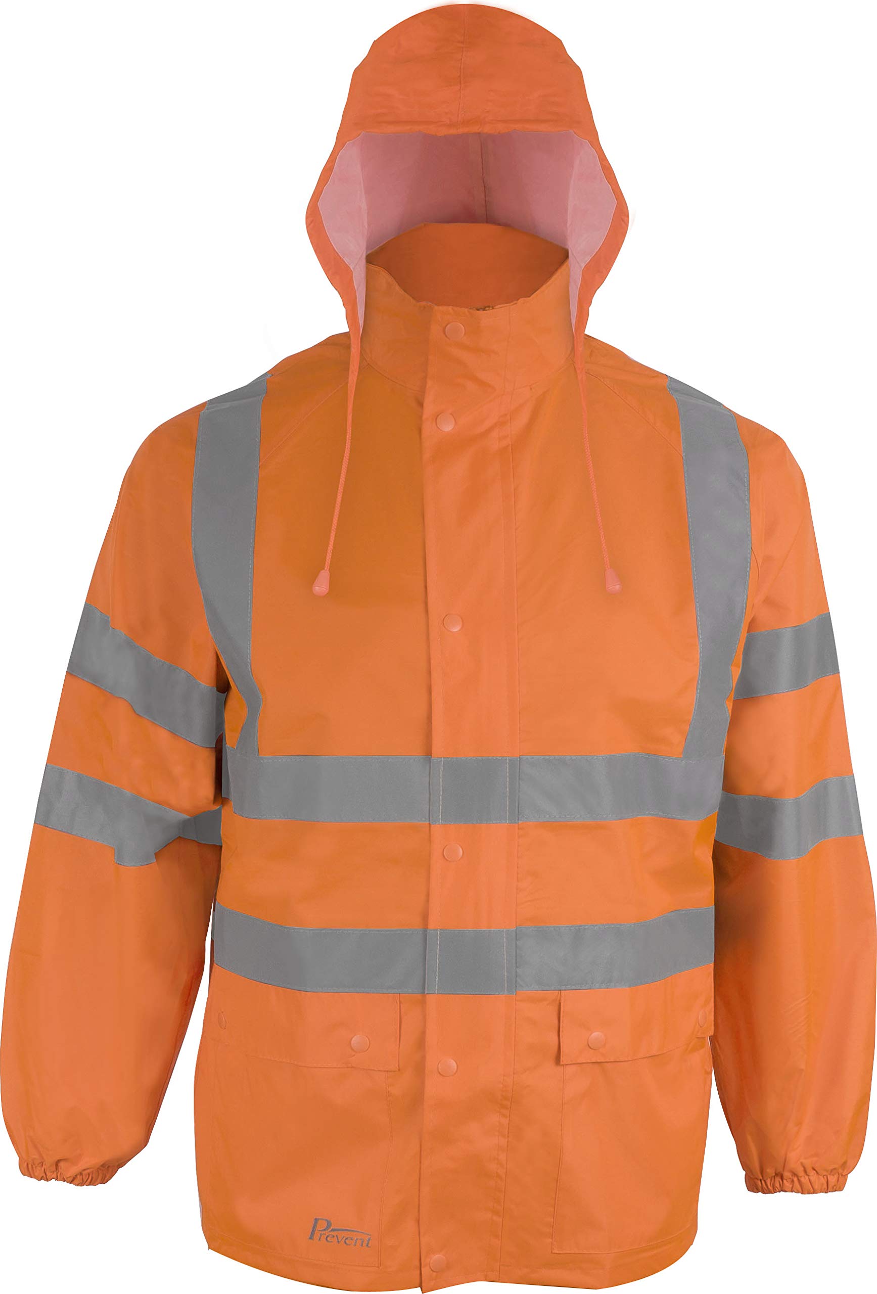Terratrend Job 60832-L-5100 Size Large High Visibility Rain Jacket - Orange
