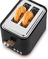 Salter Toronto Kettle & Toaster Set 1.7L 3KW Rapid Boil Matte Black view 4