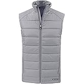 Cutter & Buck mens Evoke Hybrid Eco Softshell Recycled Mens Full Zip Vest