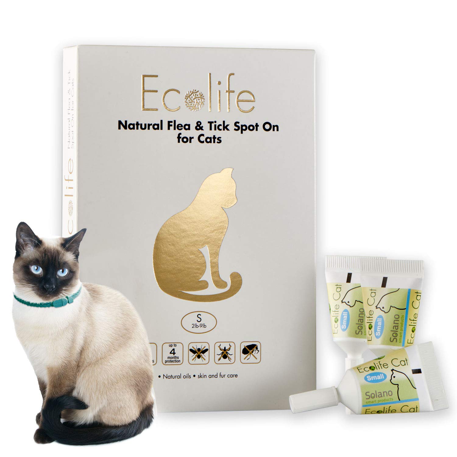 Reviews Ecolife All Natural Flea and Tick SpotOn Treatment for Cats