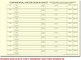 Cherry NCR Confidential Visitor Sign In NCR Duplicate Refill Pack A4 50 Sets view 3