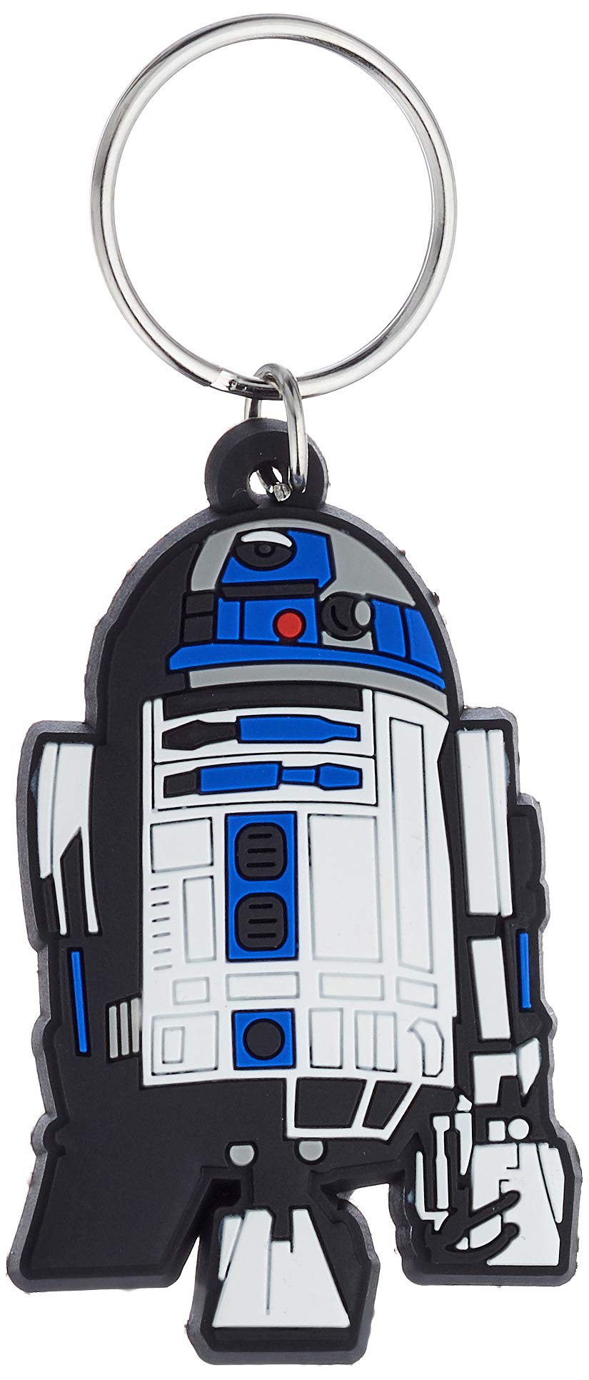 Star Wars, RK38344C, Star Wars - R2-D2 Rubber Keychain, Multi-Color, 4.5 x 6cm