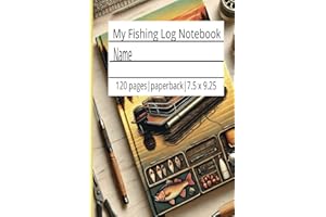 Fishing log notebook