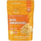 Dried Crystallized Ginger Chunks, 16 oz. Unsulphured Dried Ginger Candy, Candied Ginger Chunks, Caramelized Ginger Chews Cand