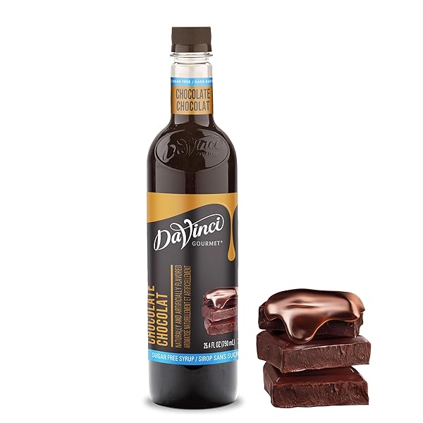 DAVINCI GOURMET SUGAR-FREE CHOCOLATE SYRUP, 25.4 FLUID OUNCES...