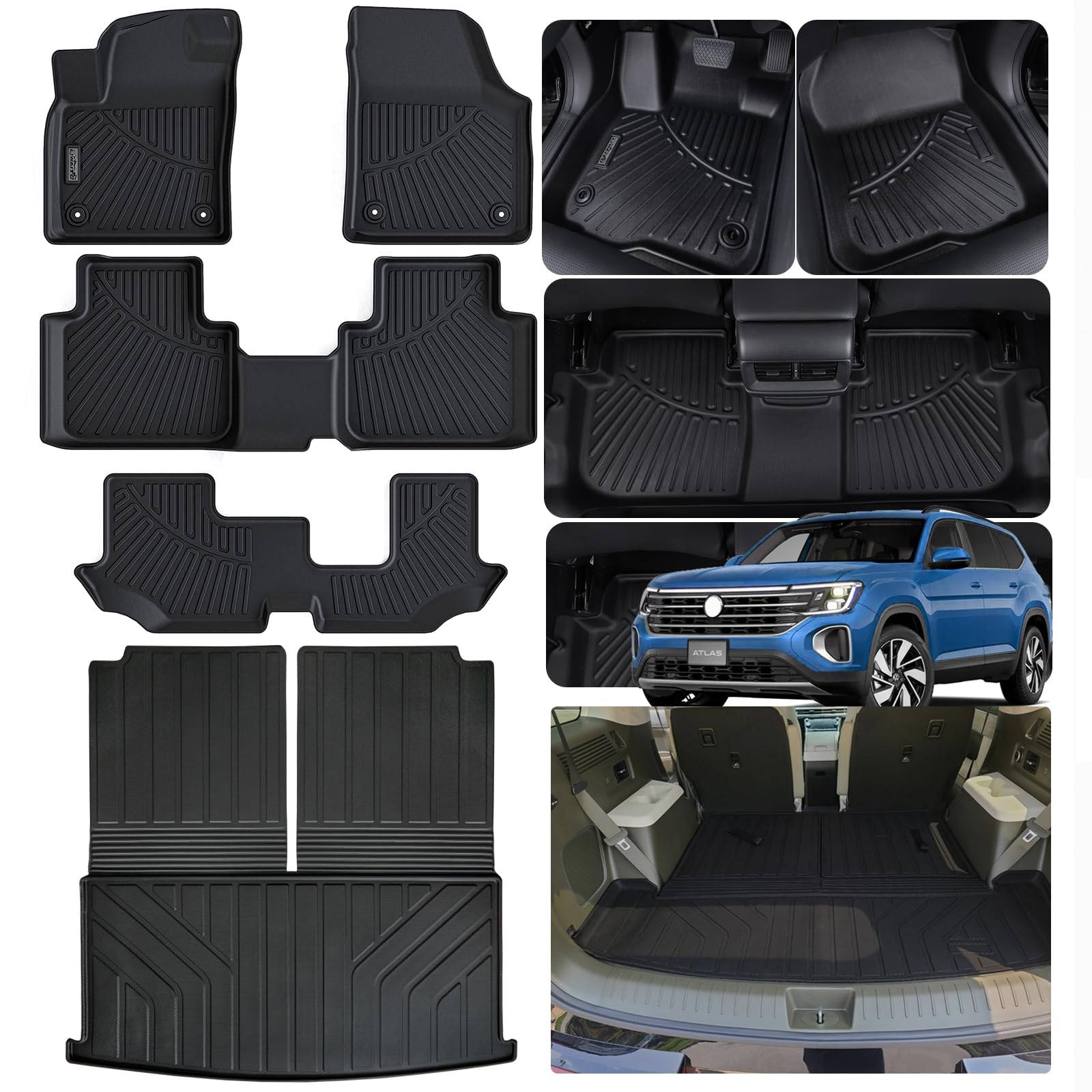 LJWAITO Floor Liners & Cargo Liners for 2018-2025