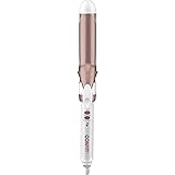 Conair Double Ceramic 1 1/4-Inch Curling Iron, White/Rose Gold