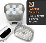Baby Brezza Advanced Bottle Sterilizer and Dryer 8 Bottles Large Capacity view 4