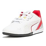PUMA Scuderia Ferrari Drift CAT Sneaker, White, 6.5