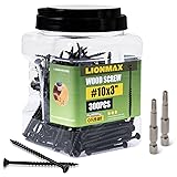 LIONMAX Deck Screws 3 Inch, Wood Screws #10 x