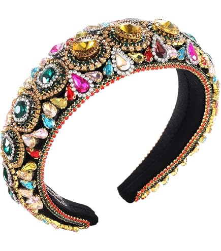 Amazon.com : HSWE Padded Rhinestone Headband Bejewelled  display picture 2
