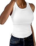 GKBK Womens Tank Tops High Neck Sleeveless Ribbed