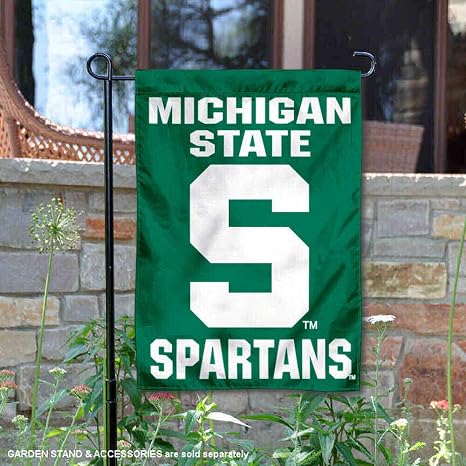 Amazon Com Msu Spartans Garden Flag And Yard Banner Sports Fan