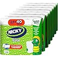 Nicky Elite Adapt-A-Size Paper Towels 24 Large Rolls= 40 Regular Rolls Plastic Free Packaging Paper Wrap Ultra Strong and Absorbent