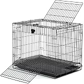 MidWest Homes for Pets Small Wabbitat Rabbit Cage, Grid Mesh Floor, Removable Tray, Top &amp; Front Door Access, Rust Resistant Finish, No Tools Required