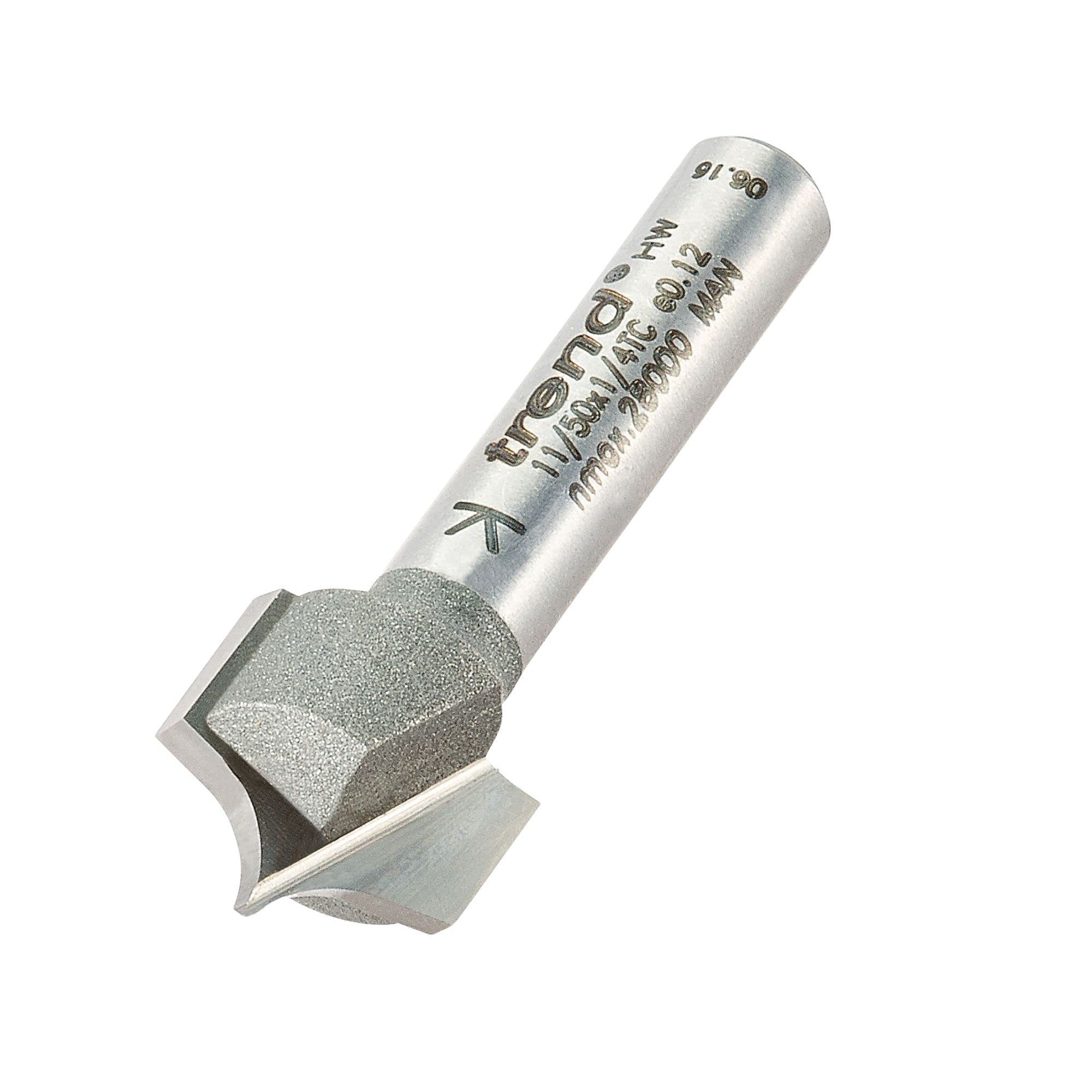 Trend Professional Panel Mould Router Cutter, 1/4 Inch Shank, 13mm Cut Diameter, 12mm Cut Length, 4mm Radius, 11/50X1/4TC