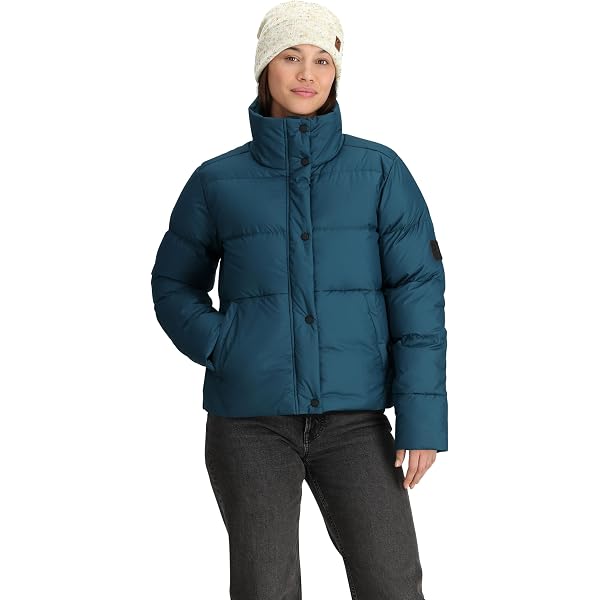 Sweat à Capuche Femme OUTDOOR RESEARCH Coldfront Down - Couleur Harbor, Taille XL, Neuf Avec étiquettes