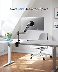 HUANUO Single Monitor Mount, Adjustable Monitor Arm