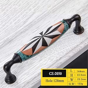 WANDOM Tiradores para puertas de cerámica Tiradores para muebles