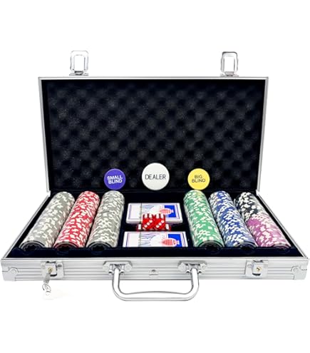 Amazon.com: Tradeopia 500 Poker Chips Set with Aluminum Case
