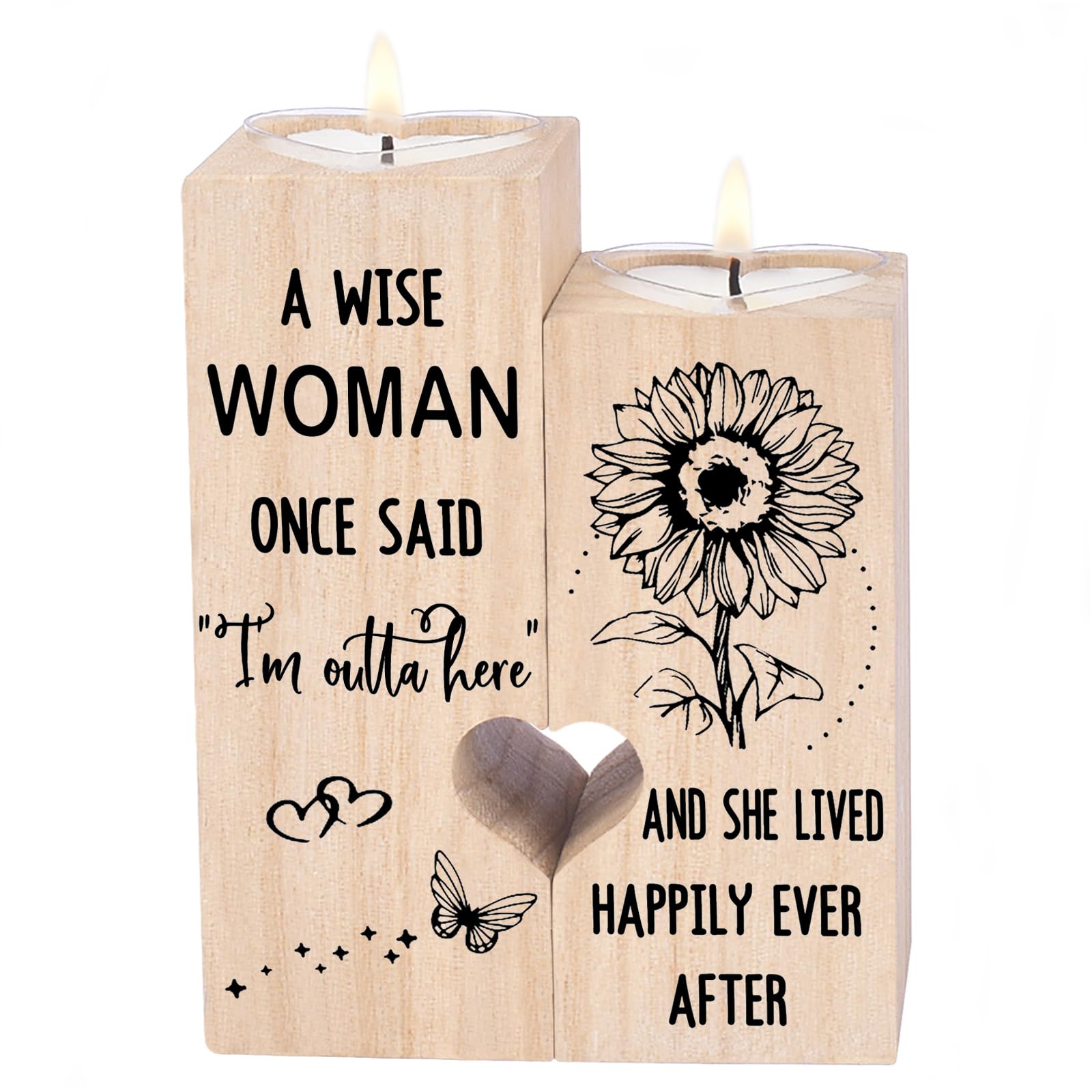 Leaving Gifts For Colleagues Women, Work Bestie Gifts, Candlestick - Retirement Gifts For Women, Goodbye Gifts for Colleagues