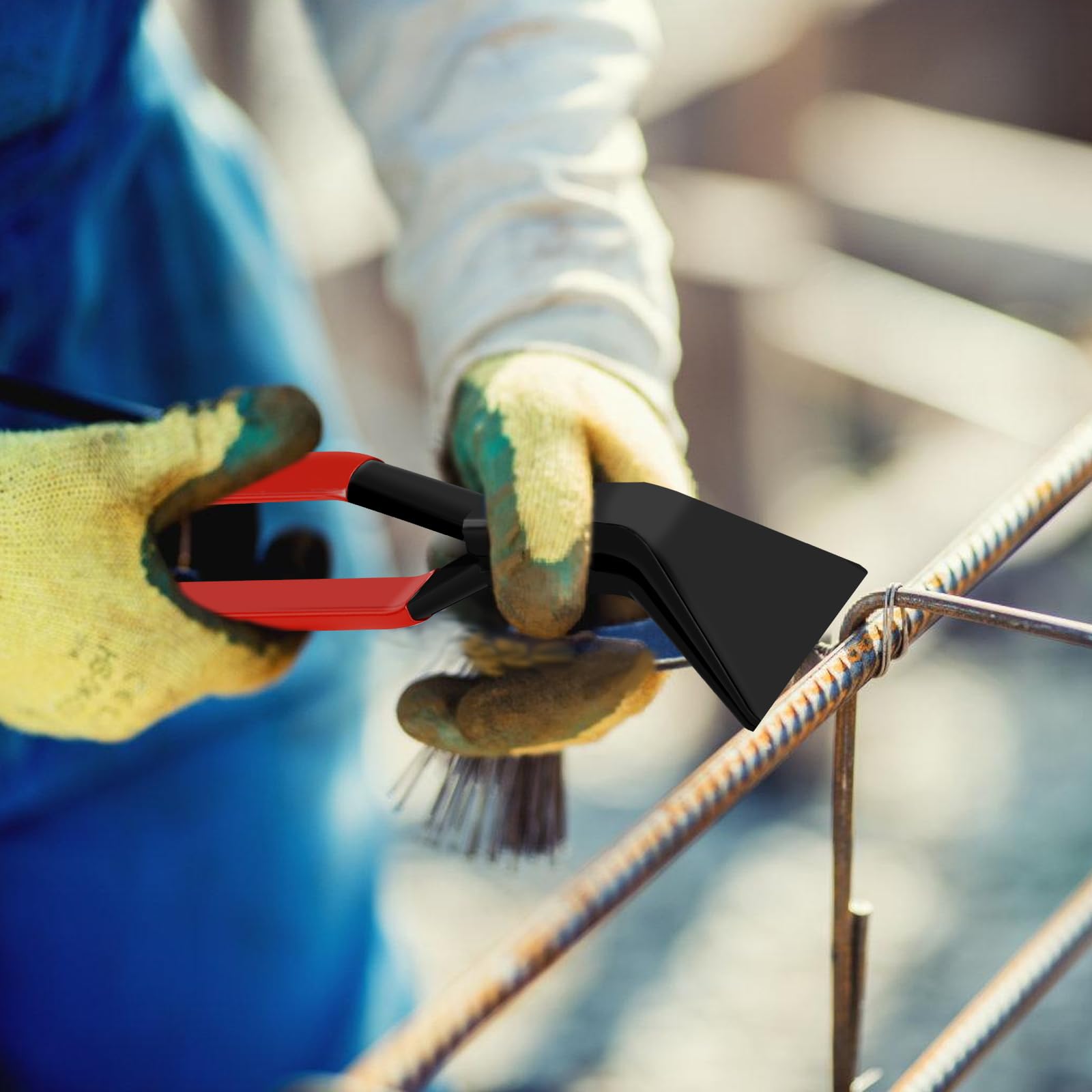 WIYETY Rot Abkantzange Falzzange: Abfalzen Werkzeug mit Rutschfestem Griff, Breit 60 mm Biegezange, Dachdecker Werkzeug aus Chrom-Vanadium-Stahl, Blechbiegezange für Heimwerker (45°) 7