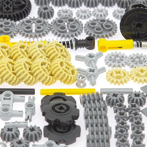 852pcs Technic-Parts Gears-Axle-Pin-Connector Compatible with Lego-Technic,  Shock-Absorber Wheels Chain Link F